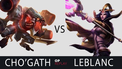 Cho'Gath vs LeBlanc - SKT T1 Faker vs Najin TANK, KR LOL Challenger 1099LP