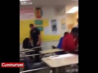 Polisten kız öğrenciye feci dayak