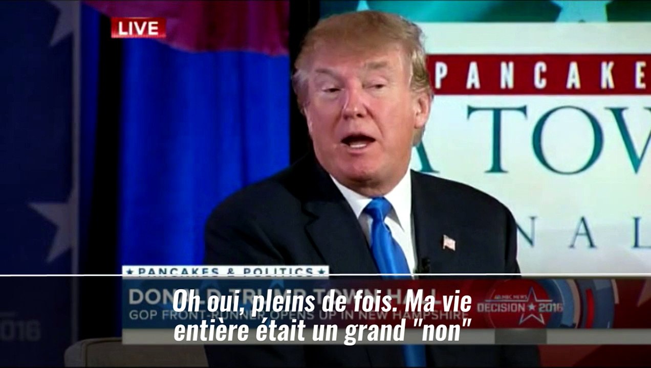Trump : "Pas facile, j'ai commencé avec un petit prêt d'un million de dollars"