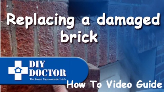 Replacing a damaged brick