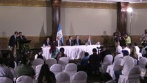 Jimmy Morales alista transición de gobierno en Guatemala