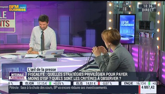 L'œil de la presse: Quelles stratégies faut-il privilégier pour payer moins d'ISF ? - 27/10