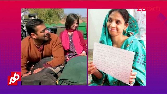 'Bajrangi Bhaijaan' Salman Khan welomes Geeta home - Bollywood Gossip