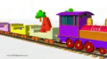 Alphabet learning .. ABCD Train song for kids - 3D Animation ABC Songs