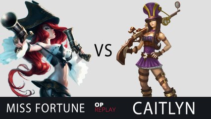 Miss Fortune vs Caitlyn - C9 Sneaky NA LOL Challenger 1065LP