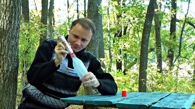 Ils lancent des fusées en feu avec du propane et du Coca