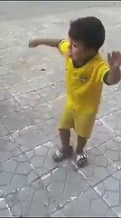 dancing by a boy