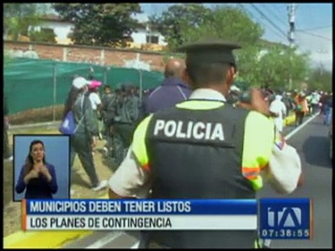 Municipios deben tener listos los planes de contingencia