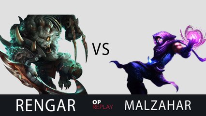 Rengar vs Malzahar - Royal inSec KR LOL Diamond 1 100LP