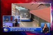 Mujer sufrió accidente en bus de la metrovía de Guayaquil