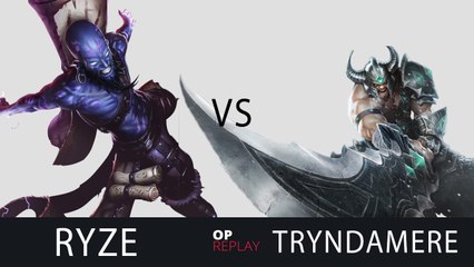 Ryze vs Tryndamere - SKT T1 MaRin KR LOL Challenger 891LP