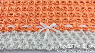 Learn How To Crochet - Broomstick Lace Blanket Afghan Throw with Solomon's Knot