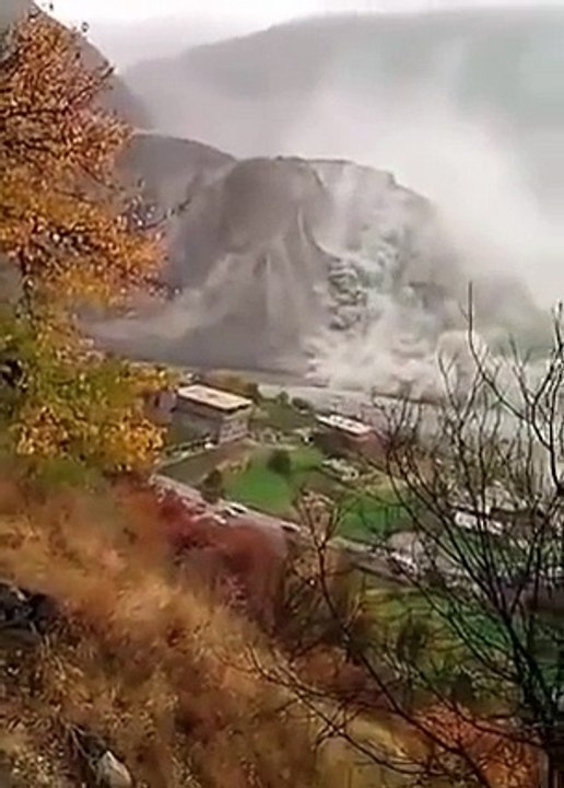 Land Sliding Seen After Earth Quick In Pakistan