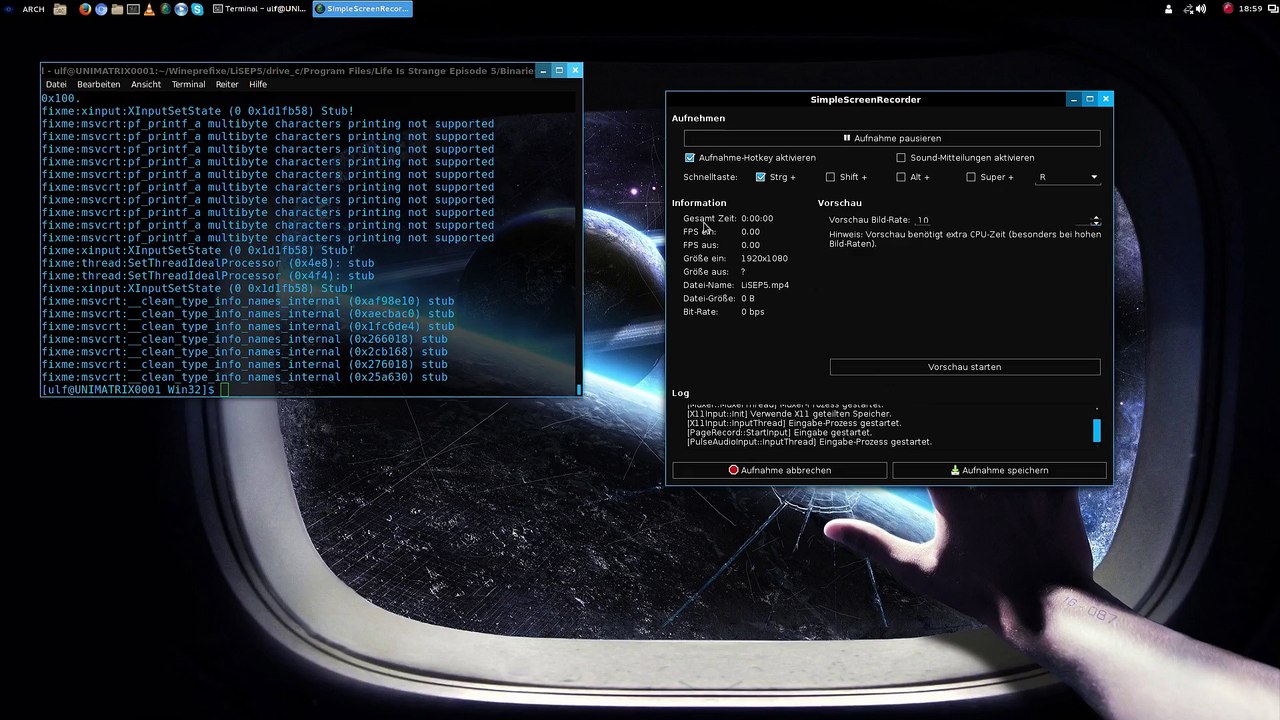 Arch Linux : Life is Strange EP5 [mesa 11.0.4 + wine-staging-compat 1.7.53]