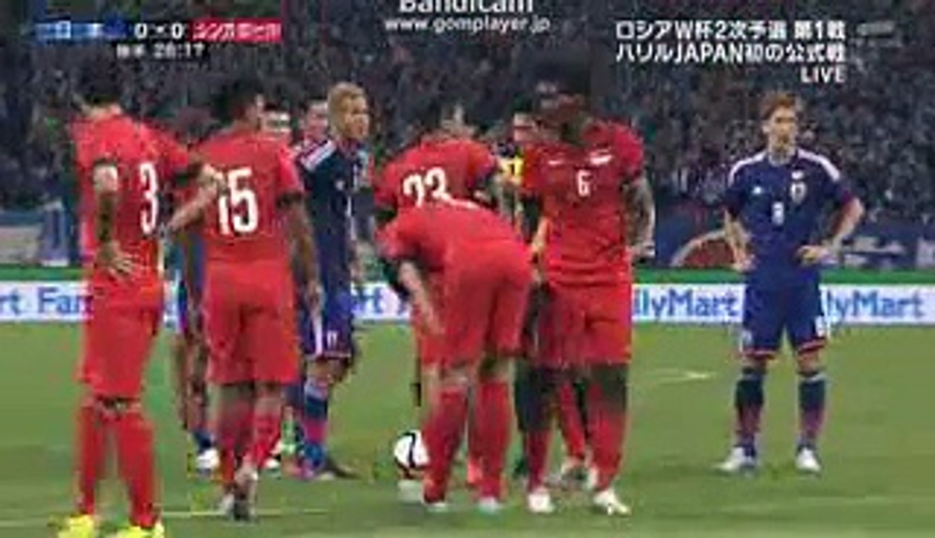 サッカー日本代表 シンガポール戦 ０ ０ 本田 宇佐美 香川 槙野 後半 ハイライト 前半 W杯アジア二次予選15 Dailymotion Video