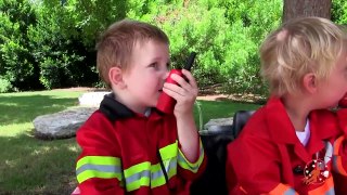 Little Heroes 3 Firemen with their Fire Engine Teaching Darth Vader a Few Lessons