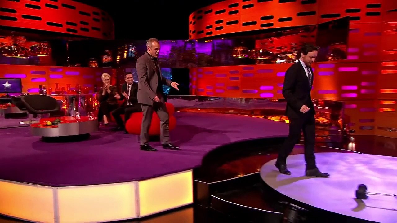 James McAvoy AND Mark Ruffalo Ride Unicycles Round the Studio - The Graham Norton Show