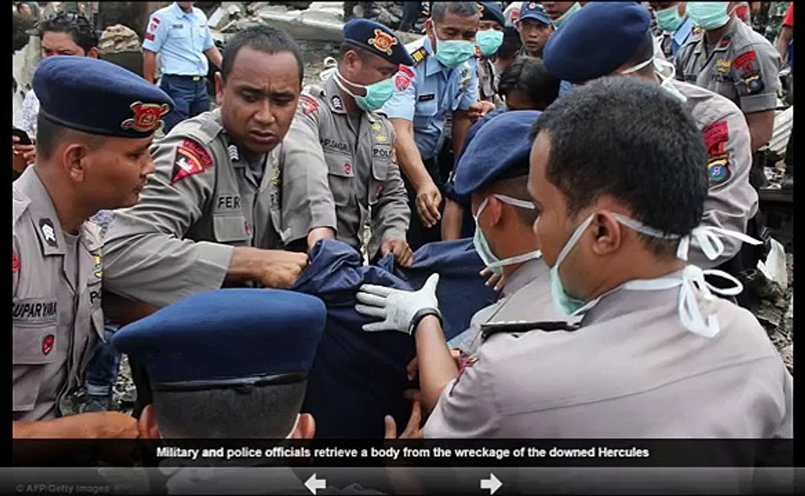 Indonesian Air Force Plane Crashes in Medan June 30-2015