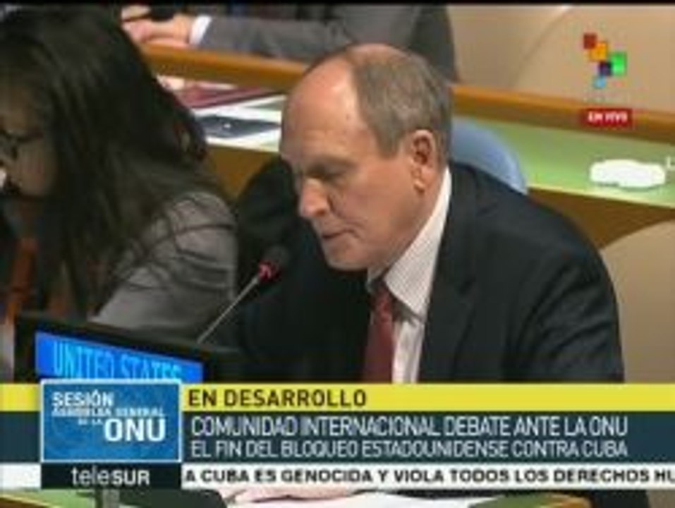 EE.UU. rechaza en la ONU petición para levantar bloqueo a Cuba