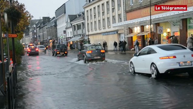 Lannion. Le Léguer déborde sur le quai d'Aiguillon