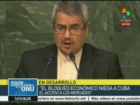 Irán demanda ante la ONU levantar bloqueo contra Cuba