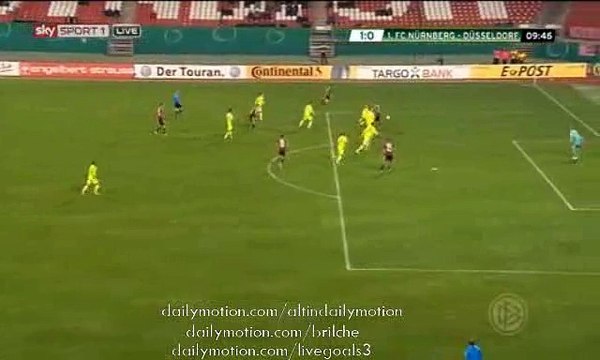 Guido Burgstaller Great Goal - FC Nurnberg 1-0 Dusseldorf - DFB Pokal - 27.10.2015