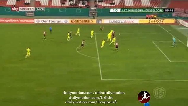 Guido Buergstaller Great Goal - Nurnberg 1-0 Dusseldorf - DFB Pokal - 27.10.2015