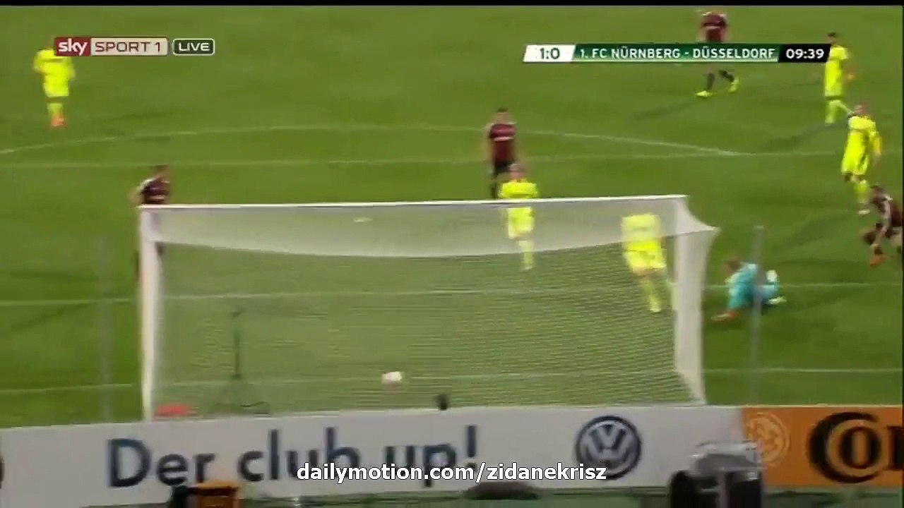 1-0 Guido Burgstaller Goal HD - 1. FC Nürnberg v. Fortuna Düsseldorf - DFB Pokal 27.10.2015 HD