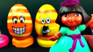 Surprise Egg Funny Faces Mickey Mouse Disney Frozen Dora Finding Nemo Disney Princess FluffyJet [Full Episode]