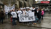Saint-Brieuc. Coup de couteau : 150 personnes à la marche blanche