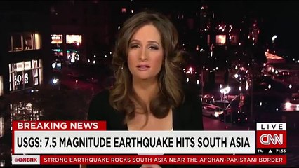 CNN Reporting On Earthquake in South Asia