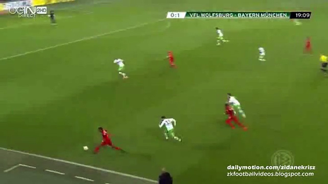 0-2 Thomas Müller Fantastic Goal- Wolfsburg v. Bayern München 27.10.2015 HD