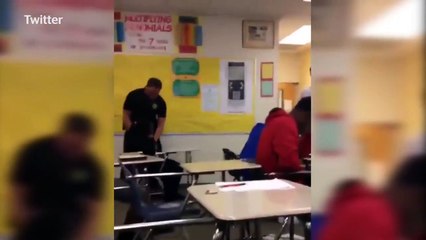 Spring Valley High 'assault' Student slammed to floor and dragged by school police officer