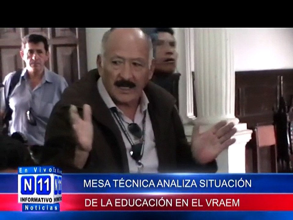 N11 MESA TECNICA DIRIGIDA POR EL PROVRAEM ANALIZA LA SITUACION DE LA EDUCACION EN EL VRAEM