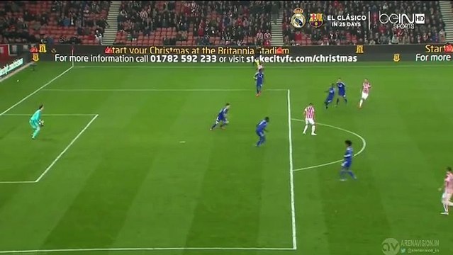 Jonathan Walters Goal - Stoke City 1 - 0 Chelsea - Capital One Cup - 27/10/2015