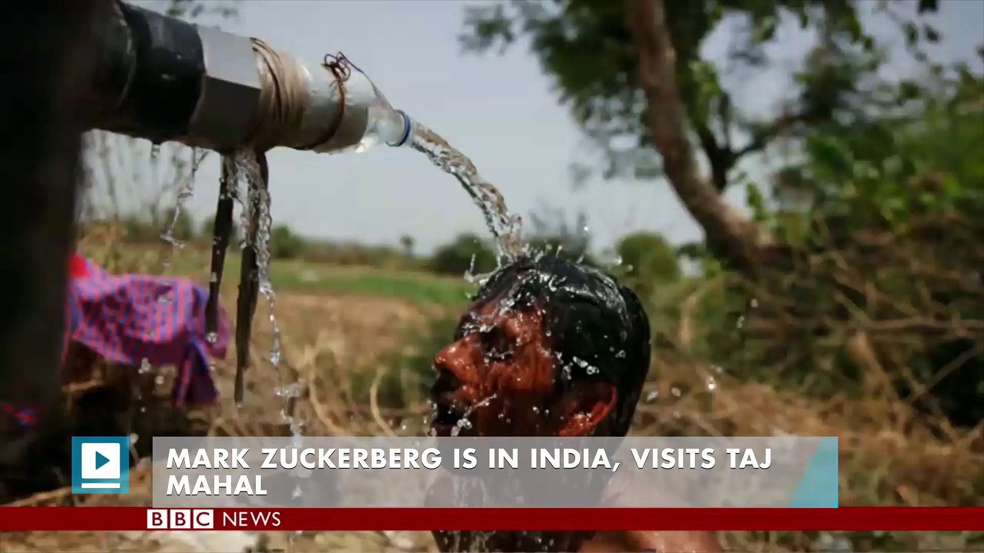 ⁣Mark Zuckerberg is in India, visits Taj Mahal