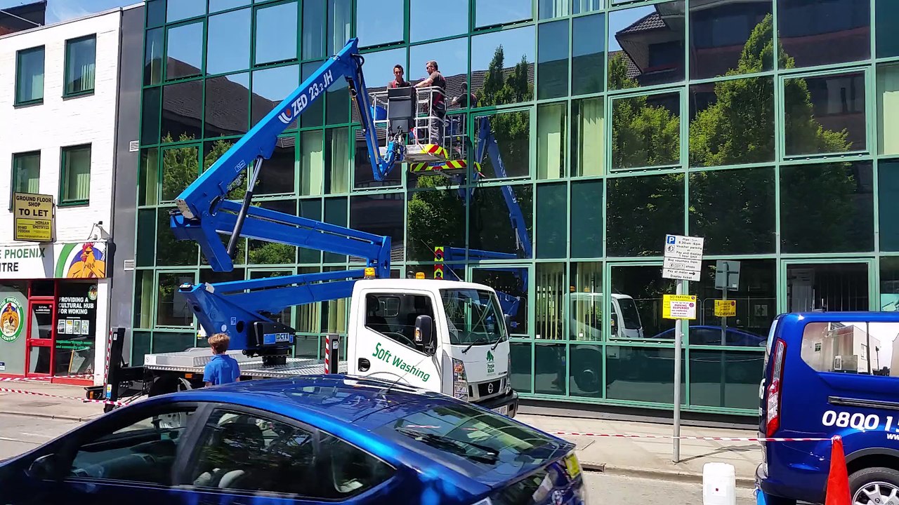 Green Powder Coated WIndow Frame Restoration www.purple-rhino.co.uk