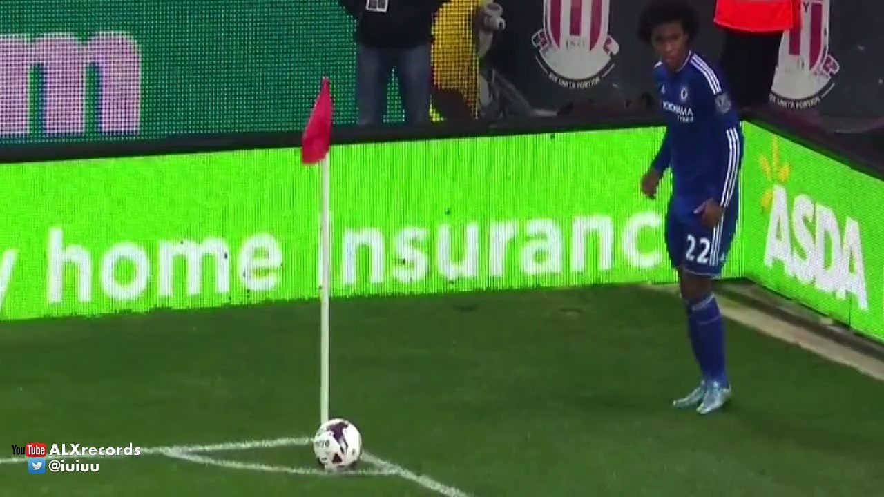 Loic Remy Goal Stoke City vs Chelsea 1-1 2015