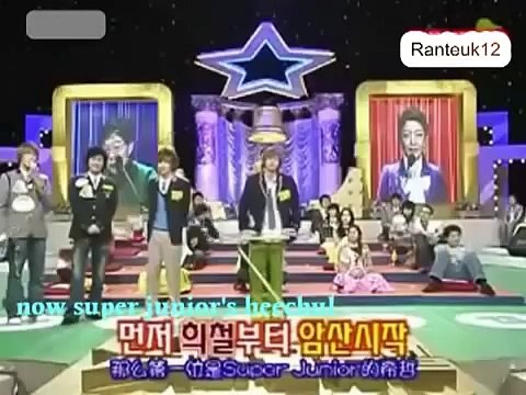 Funny leeteuk and heechul math skill