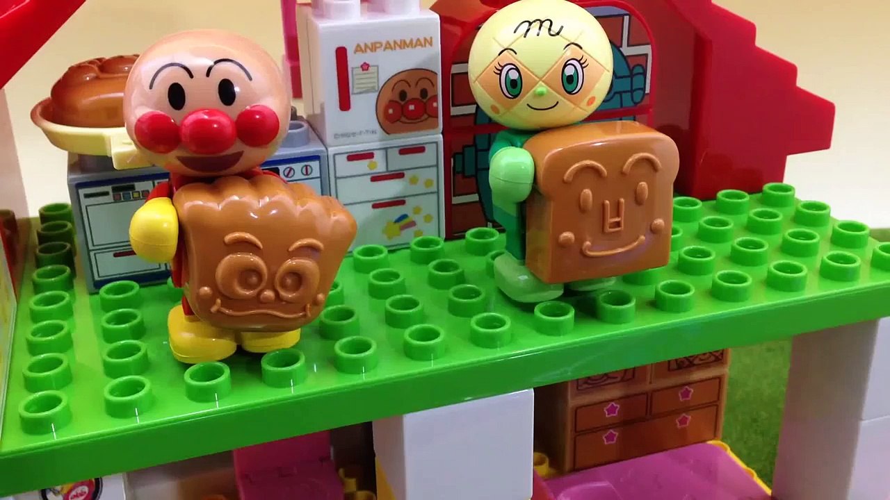 アニメ アンパンマン パン工場 ブロック Anpanman bread factory block