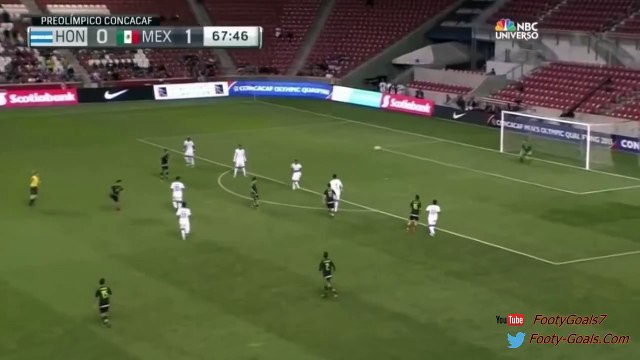 Victor Guzman Amazing Goal - Mexico vs Honduras 2-1 (CONCACAF Olympic Qualifying 2015)