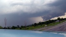 New York near Albany tornado warned supercell with rotating wallcloud