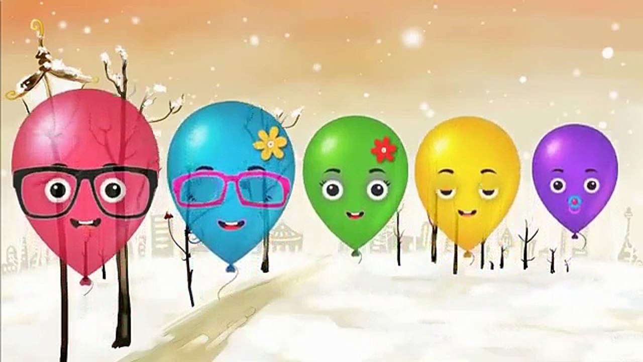 The Finger Family Ballons Family Nursery Rhyme - Ballons Daddy Finger Song