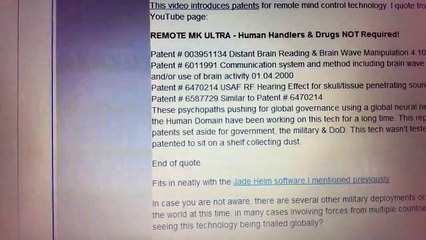 US Mind Control Patents
