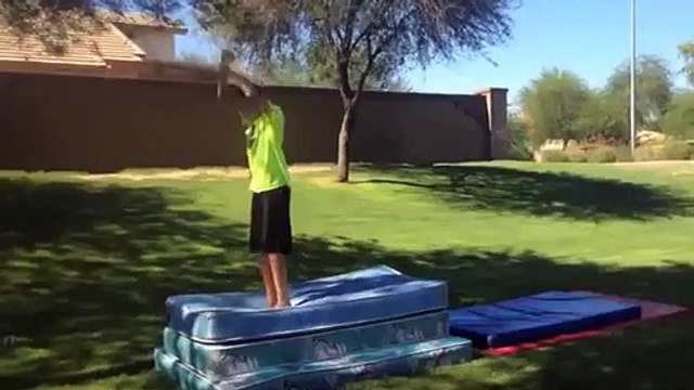 Double Backflip On Ground Fail - Double Backflip Fail