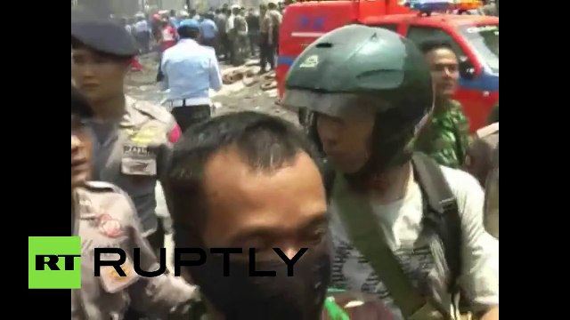 RAW: Giant Indonesia C-130 Hercules military plane crashes in residential area of Medan