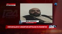 A powerful 7.5-magnitude earthquake struck a remote area of northeastern Afghanistan today, killing more than 200 people locally and in Pakistan. Shockwaves were also felt in India's capital . i24news correspondent Uri Shapira has more