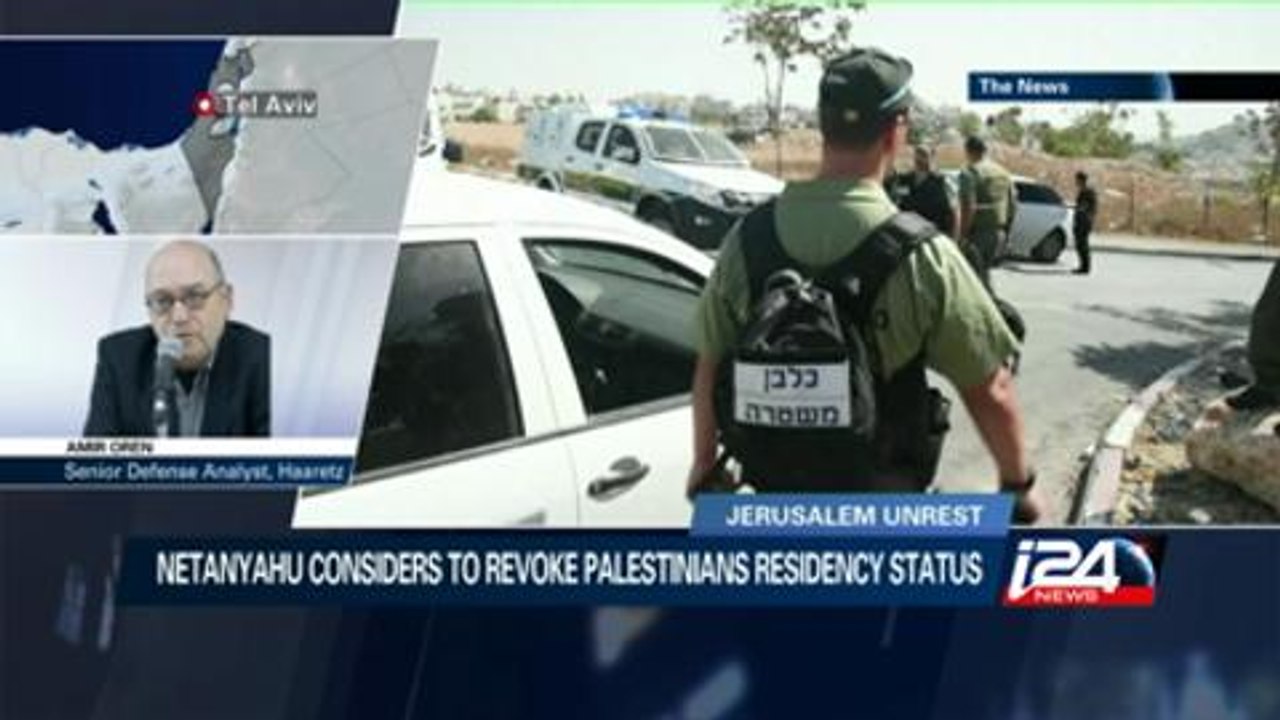 Netanyahu considers revoking Palestinian's residency status