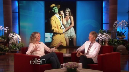 Cameron Diaz Gets Scared by The Mask!