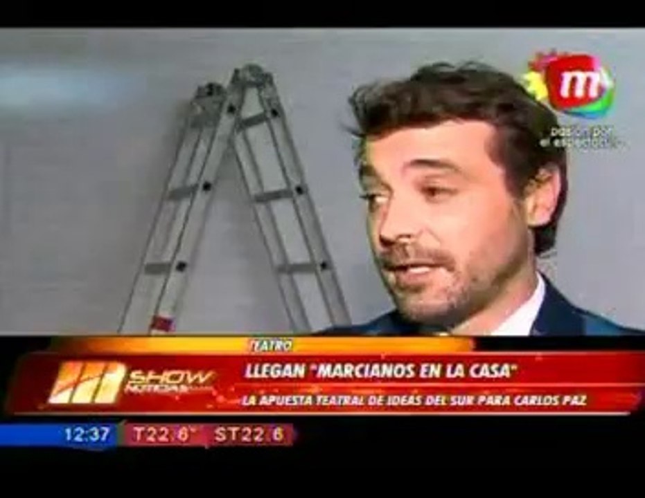 Pedro y elenco de Marcianos en La Casa nota en MShow - 27 de Octubre
